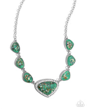 Load image into Gallery viewer, oak-sisters-jewelry-discreet-dazzle-green-necklace-paparazzi-accessories-by-lisa