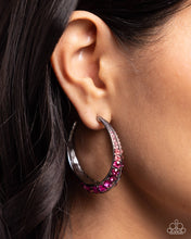 Load image into Gallery viewer, Paparazzi 🔆 Embedded Edge - Pink Earrings
