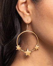 Load image into Gallery viewer, Paparazzi 🔆 Let SPARKLE Ring! - Gold Earrings