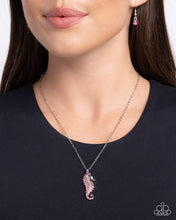 Load image into Gallery viewer, Paparazzi 🔆 Seahorse Sailor - Pink Necklace