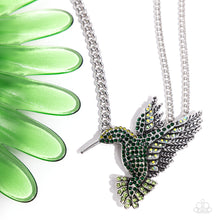 Load image into Gallery viewer, Paparazzi 🔆 Hummingbird Headline - Green Necklace