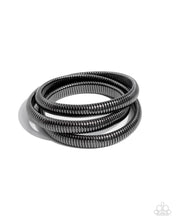 Load image into Gallery viewer, oak-sisters-jewelry-charismatic-coils-black-bracelet-paparazzi-accessories-by-lisa