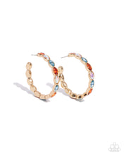 Load image into Gallery viewer, oak-sisters-jewelry-pressing-princess-gold-earrings-paparazzi-accessories-by-lisa