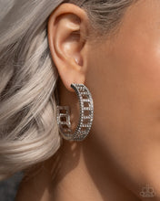 Load image into Gallery viewer, Paparazzi 🔆 Bridging Brilliance - White Earrings
