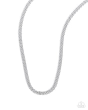 Load image into Gallery viewer, oak-sisters-jewelry-chained-character-silver-mens necklace-paparazzi-accessories-by-lisa
