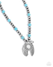 Load image into Gallery viewer, oak-sisters-jewelry-steady-stones-blue-necklace-paparazzi-accessories-by-lisa