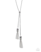 Load image into Gallery viewer, oak-sisters-jewelry-tassel-transit-white-necklace-paparazzi-accessories-by-lisa