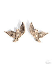 Load image into Gallery viewer, oak-sisters-jewelry-bird-of-play-gold-post earrings-paparazzi-accessories-by-lisa