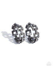 Load image into Gallery viewer, oak-sisters-jewelry-geometric-glimpse-black-earrings-paparazzi-accessories-by-lisa