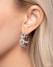 Load image into Gallery viewer, Paparazzi 🔆 Geometric Glimpse - White Earrings