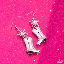 Load image into Gallery viewer, Paparazzi 🔆 Compelling Cowboy - White Earrings