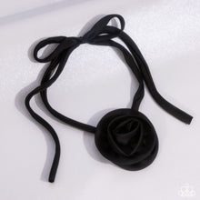 Load image into Gallery viewer, Paparazzi 🔆 Rosette Reality - Black Necklace