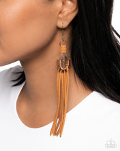 Load image into Gallery viewer, Paparazzi 🔆 Feathered Festivity - Brass Earrings