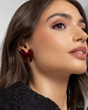 Load image into Gallery viewer, Paparazzi 🔆 Dapper Dedication - Red Post Earrings
