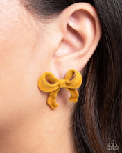 Load image into Gallery viewer, Paparazzi 🔆 Dapper Dedication - Yellow Post Earrings