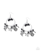 Load image into Gallery viewer, oak-sisters-jewelry-western-whisper-black-earrings-paparazzi-accessories-by-lisa