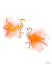 Load image into Gallery viewer, Paparazzi 🔆 Feathered Flamingo - Orange Post Earring