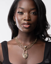 Load image into Gallery viewer, Paparazzi 🔆 LOCK Show - Gold Necklace