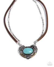 Load image into Gallery viewer, Paparazzi 🔆 Grounded Gesture - Blue Necklace
