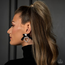 Load image into Gallery viewer, Paparazzi 🔆 BOW and Then - Black Post Earrings