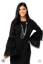Load image into Gallery viewer, Paparazzi π All The Trimmings - Black Necklace