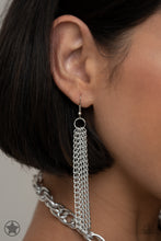 Load image into Gallery viewer, Paparazzi π SCARFed for Attention - Silver Necklace