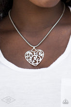 Load image into Gallery viewer, Paparazzi π FILIGREE Your Heart With Love - Silver Necklace