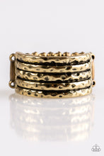 Load image into Gallery viewer, oak-sisters-jewelry-texture-timbre-brass-ring-paparazzi-accessories-by-lisa