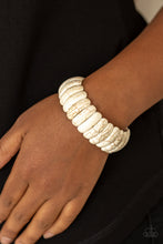 Load image into Gallery viewer, Paparazzi 🔆 Peacefully Primal - White Bracelet