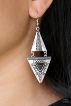 Load image into Gallery viewer, Paparazzi π El Paso Edge - Black Earrings