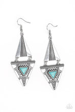 Load image into Gallery viewer, oak-sisters-jewelry-el-paso-edge-blue-earrings-paparazzi-accessories-by-lisa