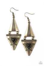 Load image into Gallery viewer, oak-sisters-jewelry-el-paso-edge-brass-earrings-paparazzi-accessories-by-lisa