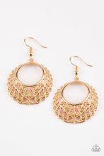 Load image into Gallery viewer, oak-sisters-jewelry-grapevine-glamorous-gold-earrings-paparazzi-accessories-by-lisa