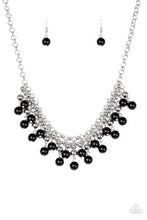 Load image into Gallery viewer, oak-sisters-jewelry-friday-night-fringe-black-necklace-paparazzi-accessories-by-lisa