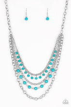 Load image into Gallery viewer, oak-sisters-jewelry-ground-forces-blue-necklace-paparazzi-accessories-by-lisa