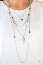 Load image into Gallery viewer, Paparazzi 🔆 Key Keynote - Blue Necklace