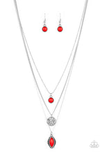 Load image into Gallery viewer, oak-sisters-jewelry-tide-drifter-red-paparazzi-accessories-by-lisa