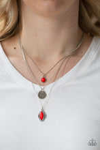 Load image into Gallery viewer, Paparazzi 🔆 Tide Drifter - Red Necklace