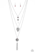 Load image into Gallery viewer, oak-sisters-jewelry-love-opens-all-doors-red-paparazzi-accessories-by-lisa