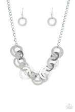Load image into Gallery viewer, oak-sisters-jewelry-treasure-tease-silver-necklace-paparazzi-accessories-by-lisa