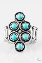 Load image into Gallery viewer, oak-sisters-jewelry-river-rock-rhythm-blue-ring-paparazzi-accessories-by-lisa