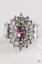 Load image into Gallery viewer, oak-sisters-jewelry-blooming-fireworks-purple-ring-paparazzi-accessories-by-lisa