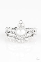 Load image into Gallery viewer, oak-sisters-jewelry-timeless-tiaras-white-ring-paparazzi-accessories-by-lisa