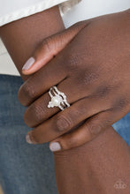 Load image into Gallery viewer, Paparazzi 🔆 Timeless Tiaras - White Ring