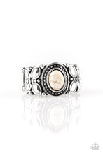 Load image into Gallery viewer, oak-sisters-jewelry-butterfly-belle-white-ring-paparazzi-accessories-by-lisa