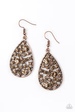 Load image into Gallery viewer, oak-sisters-jewelry-glow-with-the-flow-copper-earrings-paparazzi-accessories-by-lisa