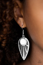 Load image into Gallery viewer, Paparazzi 🔆 Take A WALKABOUT - White Earrings