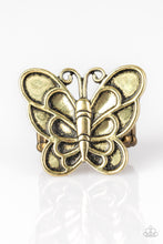 Load image into Gallery viewer, oak-sisters-jewelry-sky-high-butterfly-brass-ring-paparazzi-accessories-by-lisa