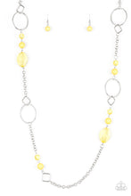 Load image into Gallery viewer, oak-sisters-jewelry-very-visionary-yellow-necklace-paparazzi-accessories-by-lisa