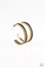 Load image into Gallery viewer, oak-sisters-jewelry-rugged-retro-brass-earrings-paparazzi-accessories-by-lisa